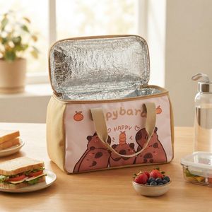 Sac Repas Capybara Thermique pour École, Travail et Pique-Nique