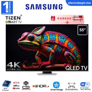 Samsung Smart TV 55''  QLED 4K Q80D  - HDR10 PRO - Tizen™ 