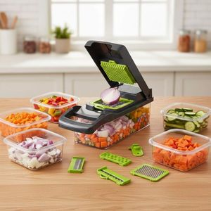 Mandoline Cuisine Professionnelle 16 En 1 – Découpe Oignons Carottes Pommes De Terre