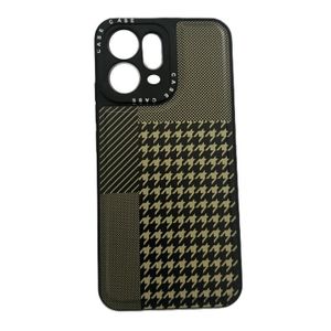 Coque souple et solide motif carbone texture pour Oppo reno 14 pro 5G
