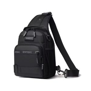 Sac Poitrine Imperméable - Sacoche Bandoulière et Sac à Dos Mono-Bretelle - Sac Banane Multifonction pour Voyage Sport et Travail