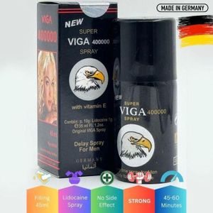 SUPER VlGA 400000 Spray efficace retardateur pour Homme, Anti Ejaculation Precoce, 60 Minutes.