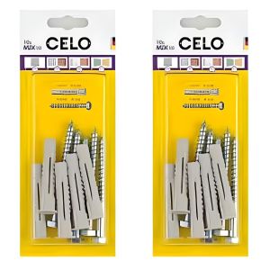 Chevilles et Vis - Fixation Murale - Usage Polyvalent - Lot de 2