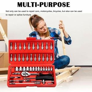 Un ensemble de 46 outils pour la réparation et l'entretien de précision. Comprend 46 pièces d'outils de réparation et d'entretien de précision.