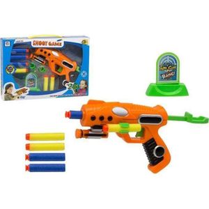 Blaster inclus balles souples et cible, armement manuel, qualité militaire 29*4,5*20 cm.