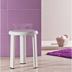 Tabouret de bain antidérapant BLANC