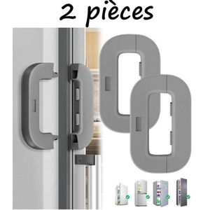 2 Serrures de Réfrigérateur pour bébé, Système de Verrouillage de Réfrigérateur à Forte Adhérence ABS pour la sécurité des Enfants + Sticker Choose