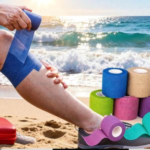 Bande Kinésiologique Élastique Waterproof, Tape Sport Adhésif pour Soutien Musculaire, Ruban de Maintien pour Fitness, Running et Activités Sportives