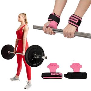 Live Up Protège-Paumes Fitness 1 Paire | Anti-Dérapant | Protection des Mains et Soutien du Poignet | Musculation