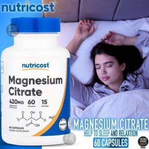 Nutricost Magnesium Citrate sante sommeil - 420 420 420 420 420 420 420 420 - 60 60 60 60 60 60 60 60 60 60 60 60 60 60