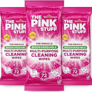 THE PINK STUFF Lingettes nettoyantes multi-usages , paquet de 72 x 3