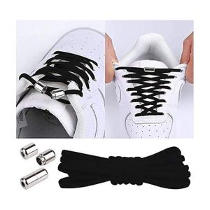 Lacets Élastiques pour Enfants et Adultes, Élastiques Sans Nœuds Cravate Lacets, Élastiques Lacets en Caoutchouc avec Fermoir en Métal pour Adulte Enfant , Sans Laçage/Lacets de Sport de Chaussures.
