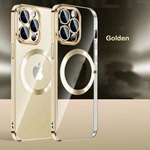 Pochette pour iphone 14 pro max souple meilleur design Gold 