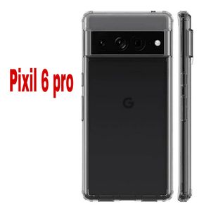 Fashion Case Pochette silicone pour Google pixil6 pro Belle Coque transparentte