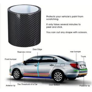 Fibre de carbone autocollant 7cm x 1m