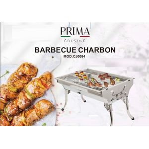 Mgs Barbecue charbon avec roulettes à hauteur de 72 Cm à prix pas cher