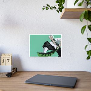 Poster  Demon Slayer: Kimetsu no Yaiba Model 2 : Premium Autocollant A4 –MULTICOLORS - Vinyle Haute Définition – Déco Sans Limite (Toutes Surfaces)