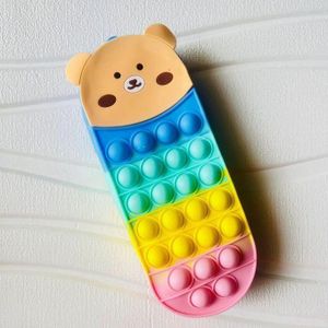 Porte-crayon silicone avec design ours