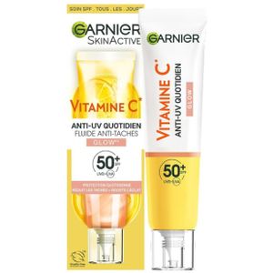 Garnier Fluide Anti-Taches & Anti-UV  40ml Soin Visage Glow SPF50+Origine France 