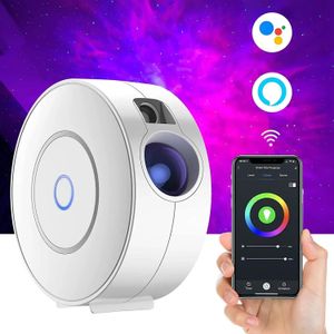 Veilleuse Projecteur Ciel Étoilé Intelligent – Lumières LED Galaxy avec Commande WiFi Tuya et Contrôle Vocal