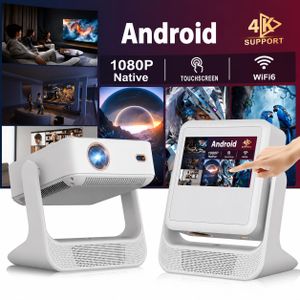Projecteur Intelligent 2-en-1 Android 4K – Écran Tactile Rotatif avec Auto Focus & WiFi