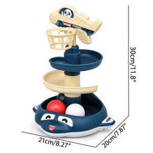 Jeu de Basket-Ball Éducatif pour Bébé 18 Mois+ – Circuit de Balles avec Paniers, Rampes et Effets Lumineux Jouet d’Éveil et de Motricité pour Développer la Coordination Œil-Main