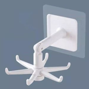 Crochet Rotatif 360° Blanc – Rangement Intelligent