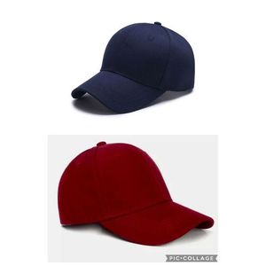 Casquette Bleu Marine + casquette grenat