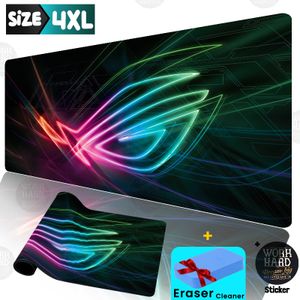 Tapis de souris 4XL haute qualité pour PC bureau ROG EYES+Eraser Cleaner +Sticker