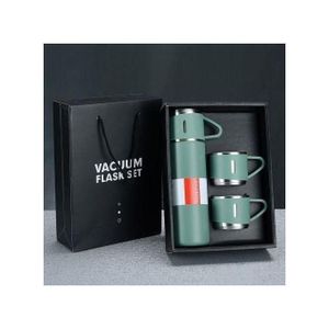 Coffret Thermos 500 ml avec 2 tasses, Coffret cadeau élégant