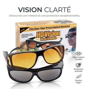 Lunettes de Conduite de Nuit Boolavard – Verres Jaunes Anti-Éblouissement avec Protection UV et Coupe-Vent