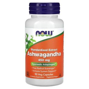 Now NOWFoods Ashwagandha 450 mg – Extrait Standardisé – 90 Capsules Végétales