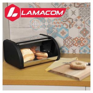 Lamacom Boite À Pain en Inox - Récipient À baguettes - garde le pain frais
