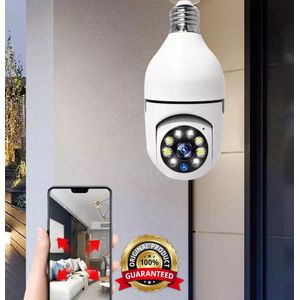 Caméra sécurité ampoule 360 degrés Panoramique - 1080P WiFi sans fil vision