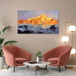 لوحة حائطية جبال ذهبية