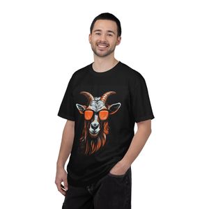 CAPRI T-Shirt Graphic Unisex "GOAT design  couleur noir - Coton Doux