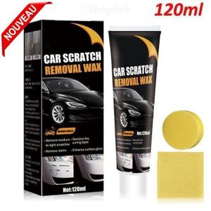 Kit de Réparation de Peinture, Pâte pour l'Entretien et le Nettoyage de Carrosserie Effaceur de Rayures de Voiture 120 ml,