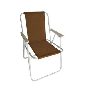 Chaise pliante de plage rouge – Siège léger et portable avec structure robuste, idéal pour le jardin, le camping ou les sorties à la mer.