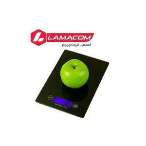 Lamacom  Balance de cuisine numérique en verre Max 5Kg, Pèse Aliments Professionnel 