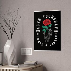  Poster Rock & Romantique:Premium Autocollant A4 MULTICOLORS Vinyle Haute Définition Déco Sans Limite (Toutes Surfaces)