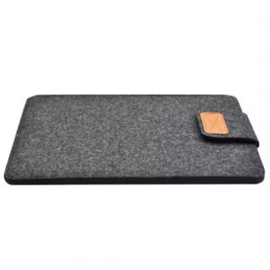 Housse professionnelle en feutre de laine pour ordinateur portable