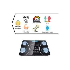 Balance Pèse Personne Impédancemètre Connectée 12 Indices Corporelles