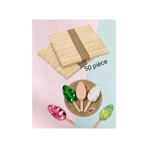 Bâtonnets de crème glacée en bois