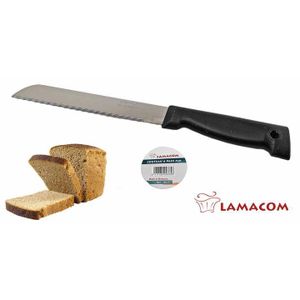 Lamacom Couteau à pain 15 15 cm en acier inoxydable - Scie à gâteau