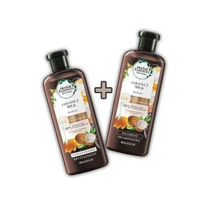 Herbal Essences 400 مل شامبو + 400 مل منظف حليب جوز الهند