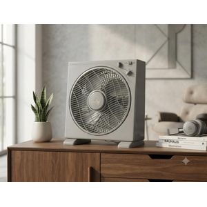 Ventilateur électrique Box Fan 12 pouces -35 W -Italy Home-robuste et élégant