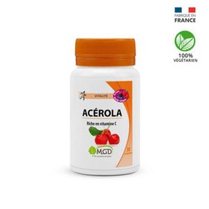 TOTAL MGD Acérola FRUITS ROUGE - Complement alimentaire 30 COMPRIMES, 50 COMPRIMES