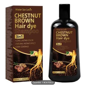 Shampooing Colorant Brun, Shampooing et Teinture 3-en-1