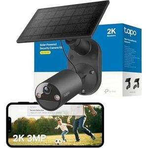 TP-Link Tapo C411 Caméra WiFi extérieure/Interne sans Fil, 2K 3MP, Batterie durée jusqu'à 180 Jours après Une Seule Charge, Vision Nocturne à Couleur, Alarme avec détection de Mouvement, IP65