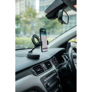 Support magnétique K007 – ventouse sous vide, rotatif 360°, alliage aluminium, couleur aléatoire